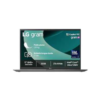 LG Gram 17Z90TL-G.AU8BF - PC Portable 17" Intel Ultra7 32Go 2To Neuf