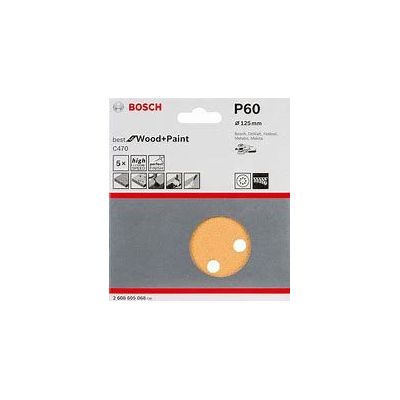 Bosch Accessories Disque Abrasif pour Ponceuses Delta, 6 Tro