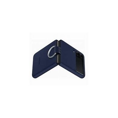 Coque en silicone avec anneau Bleu pour Samsung Galaxy Z Fli
