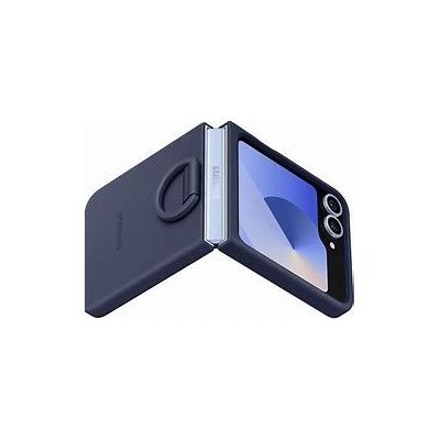 Coque en silicone avec anneau Bleu pour Samsung Galaxy Z Fli