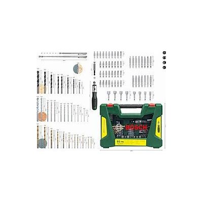 Bosch Accessories 68 pièces Jeu de forets et d'embouts en ti