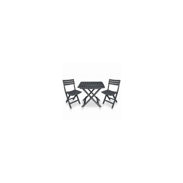 315834 vidaXL 3 Piece Folding Bistro Set Plastic Green
