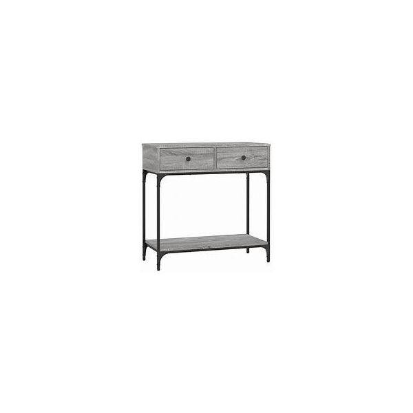 vidaXL Console Table Grey Sonoma 100x34-5x75 cm Engineered Wood