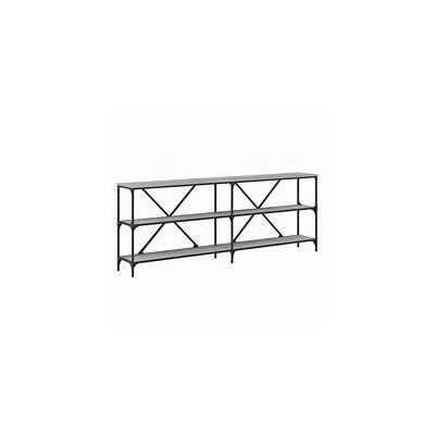vidaXL Console Table Grey Sonoma 100x34-5x75 cm Engineered W