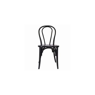 Wngbck chair fr leath black