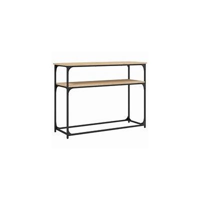 vidaXL Console Table Sonoma Oak 100x34-5x75 cm Engineered Wo