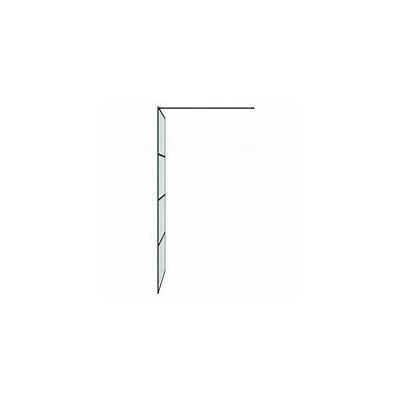 vidaXL Shower Cabin Frosted ESG 70x70x180 cm Black