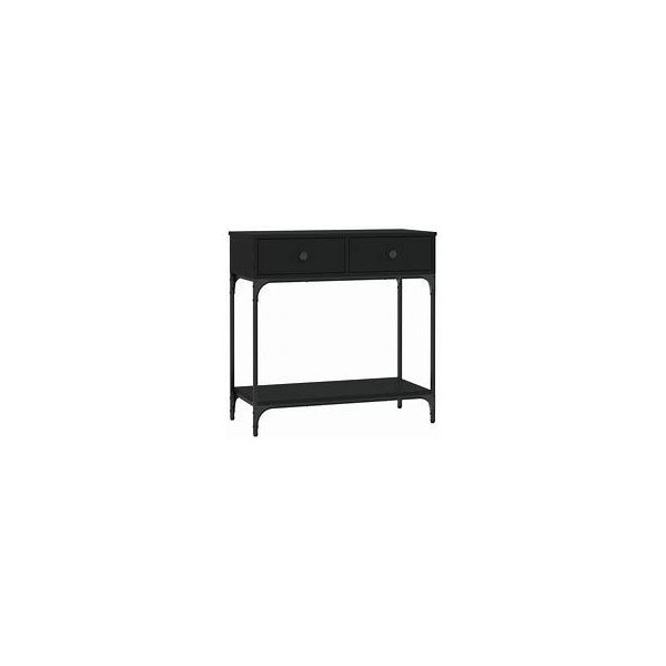 vidaXL Console Table Black 100x34-5x75 cm Engineered Wood