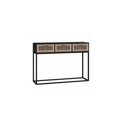 vidaXL Console Table Black 100x34-5x75 cm Engineered Wood