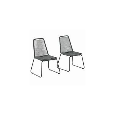 vidaXL Planters with Hooks 2 pcs Black Poly Rattan