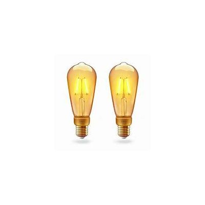 2x Ampoules connectées Wifi - E27 - Vintage Filament - 2200