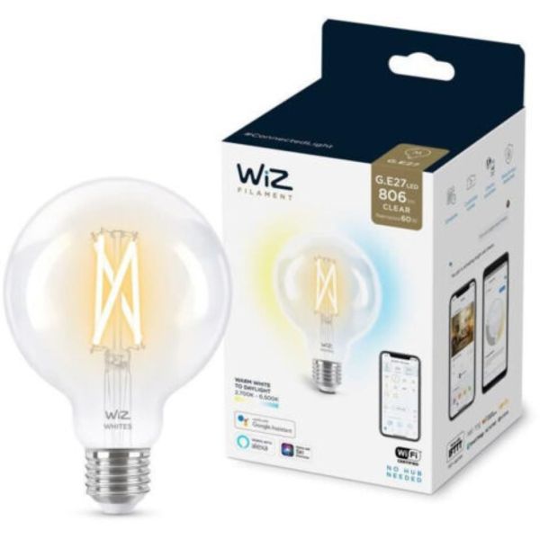 Lampe LED Filament transparent G95 E27 - WiZ Connected