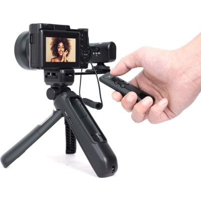 Kit Vlogging : Caméra VLG-4K avec Objectif Grand Angle, Trép