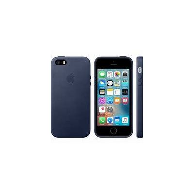Apple Leather Case (for iPhone SE) - Midnight Blue