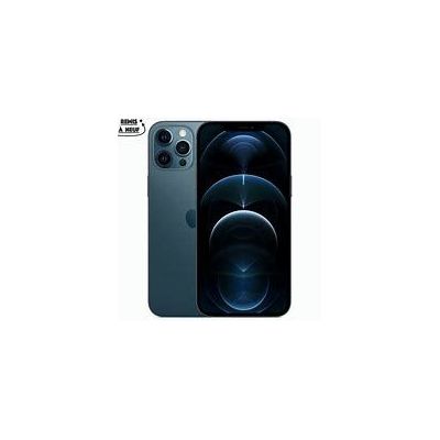 Cas Cuir Apple iPhone 12 Pro Max Bleu Baltique