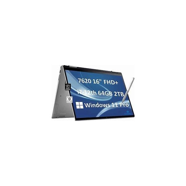 inspiron 16 2 en 1 i7-1260p 16go, 512go ssd/intel iris xe w11 famille