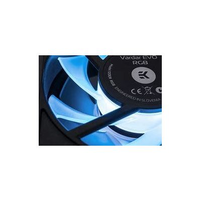 ek-vardar evo 120er rgb pwm 500-2200 u/min - noir / blanc