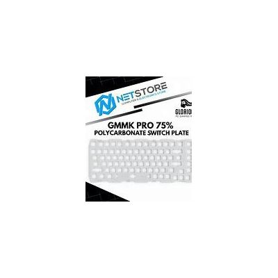 glorious gmmk pro 75 switch plate - polycarbonate, ansi (glo