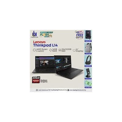 THINKPAD L14-AMD RYZEN 5 5400 RADEON GRAPHICS 2.38GHz/ 16GO/