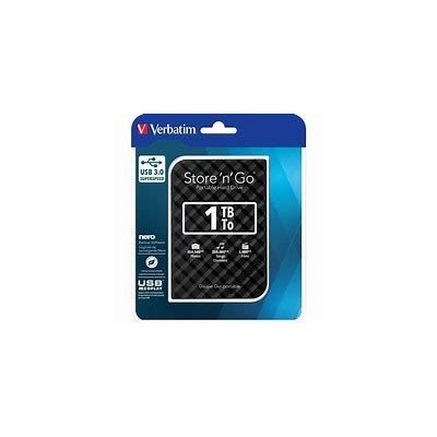 Verbatim  1 To Portable Hard Drive - Noir