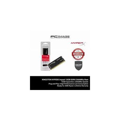 hyperx, impact, hx426s15ib2k2/16, mémoire, 16go, kit*(2x8go), 2666mhz, ddr4, cl15, sodimm