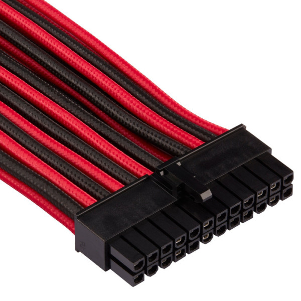 ATX 24 broches - 1 x 610 mm - rouge/noir