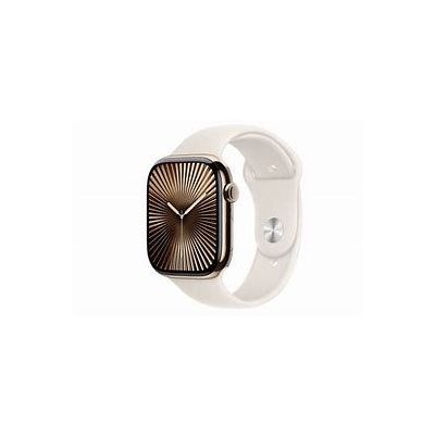 apple watch 11 cellular 46mm gold titanium - light blush spo