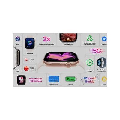 apple watch 11 cellular 46mm gold titanium - light blush spo