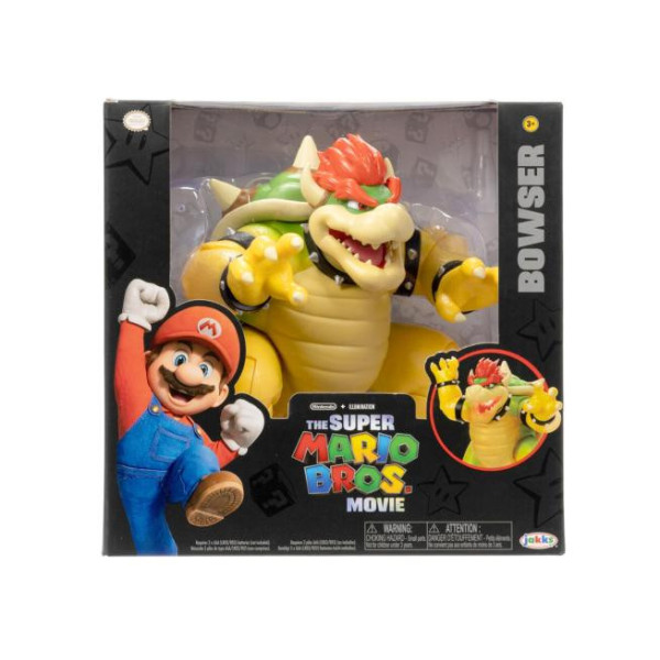 Nintendo The Super Mario Bros, Movie Bowser Figure with Fire Breathing Effect