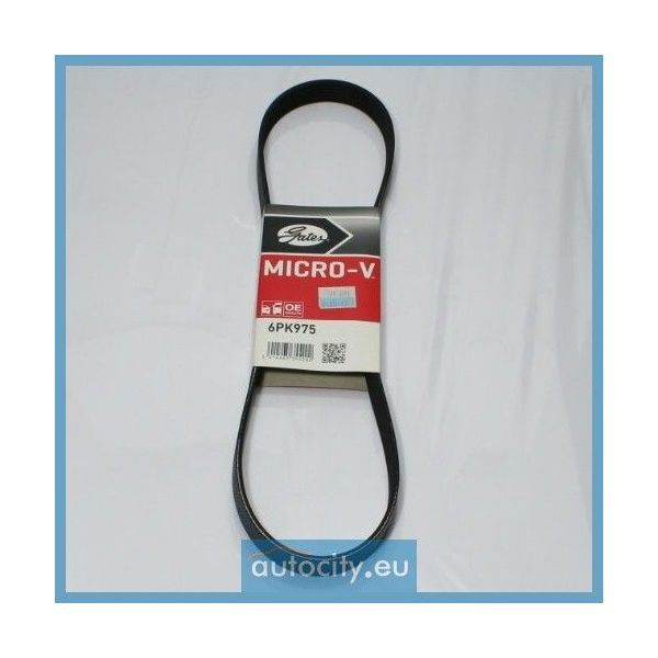 courroie trapézoïdale à nervures micro-v® 6pk975 gates