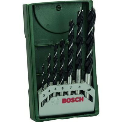 bosch accessories bosch 7 pces. kit de forets à bois hélicoï