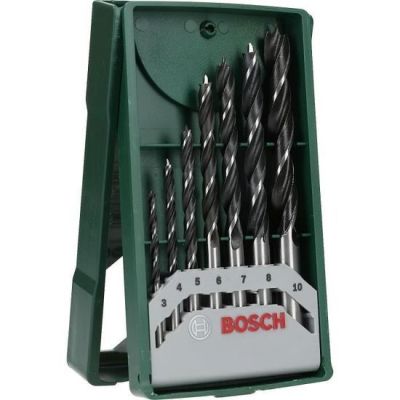 bosch accessories bosch 7 pces. kit de forets à bois hélicoï