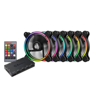 t.b rgb pack x 6 fan(12cm) 3 in 1 remote control x 1  contro