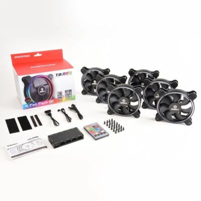 t.b rgb pack x 6 fan(12cm) 3 in 1 remote control x 1  contro