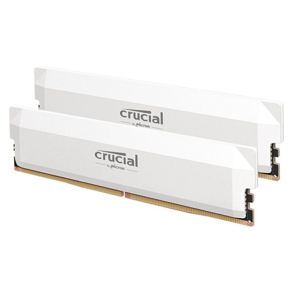 crucial pro ram ddr5 32go kit (2x16go) 6000mhz cl36, overclocking gaming, intel xmp 3.0 / amd expo, pc mémoire