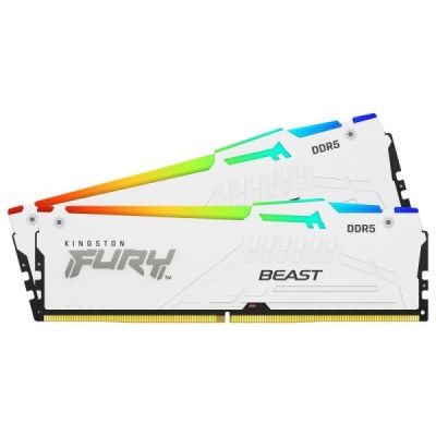 kingston fury beast blanc rgb 32go 6000mt/s ddr5 cl36 dimm m