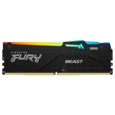kingston fury beast noir rgb 32go 5600mt/s ddr5 cl40 dimm mé