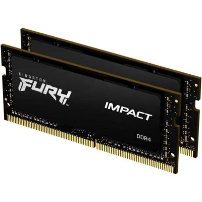 kingston fury impact 16 (2x8gb) 3200mhz ddr4 cl20 mémoire d’
