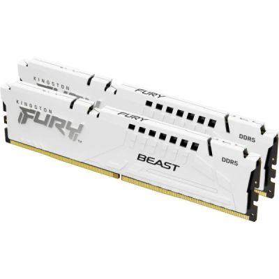 kingston fury beast blanc rgb 32go 5600mt/s ddr5 cl36 dimm m