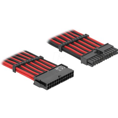 atx 24 broches - 1 x 610 mm - rouge/noir