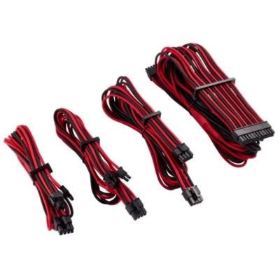 atx 24 broches - 1 x 610 mm - rouge/noir