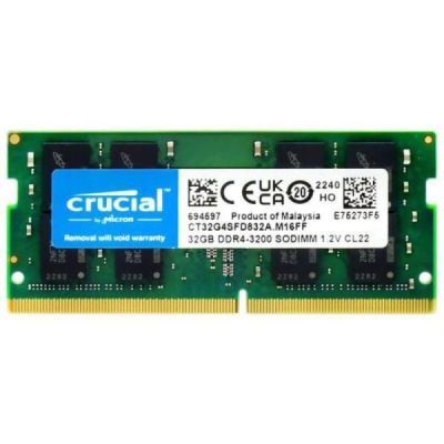 crucial ct32g4sfd832a module de mémoire 32 go ddr4 3200 mhz