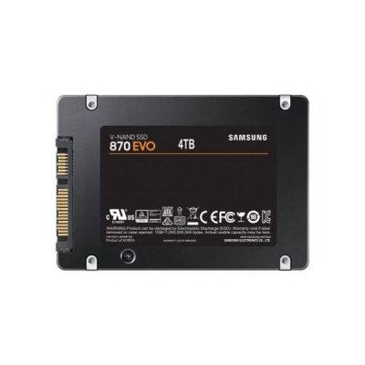 disque ssd interne samsung 870 evo mz-77e4t0b/eu 4 to noir