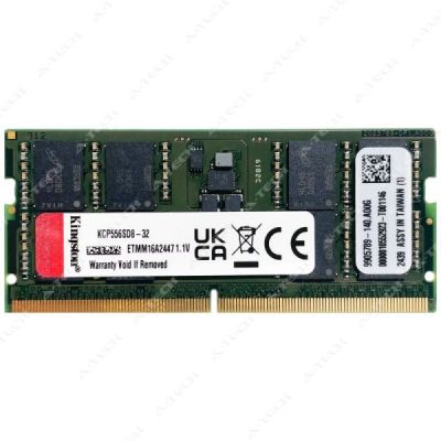 Kingston Memory 32GB DDR5 5600MT/s SODIMM KCP556SD8-32 Mémoi