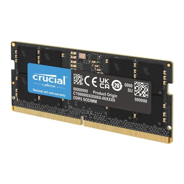 Crucial RAM 16Go DDR5 5600MHz (ou 5200MHz ou 4800MHz) Mémoire pour Ordinateur Portable