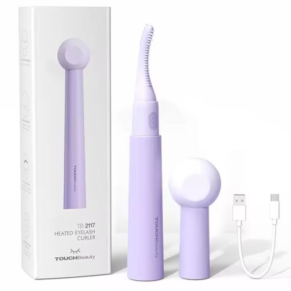 TOUCHBeauty TB-2117 Recourbe-cils électrique rechargeable USB à chauffage rapide avec double peigne Dispositif