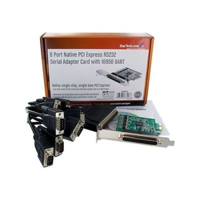 CARTE PCI EXPRESS À 8 PORTS DB9 RS232 - ADAPTATEUR PCIE SÉRI