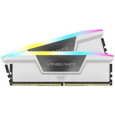 CORSAIR VENGEANCE RGB 32GB 2X16GB 6000MHZ ?L38 XMP 3.0 BLANC