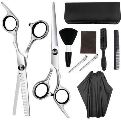 10pcs set ciseaux coiffure