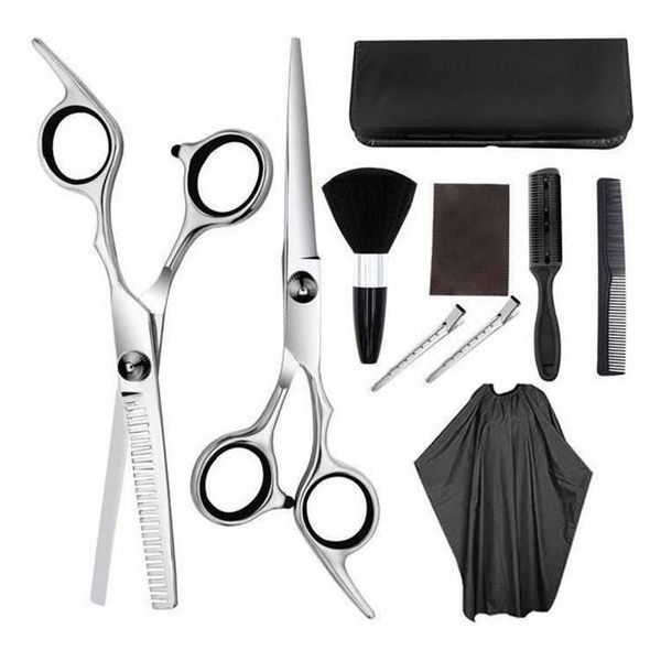 10pcs set ciseaux coiffure
